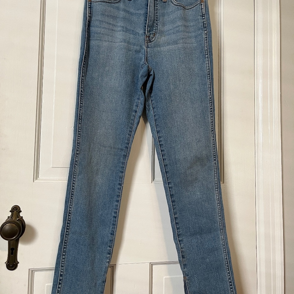 Madewell 10" High-Rise Roadtripper Supersoft Jeans - ankle split, size 26
